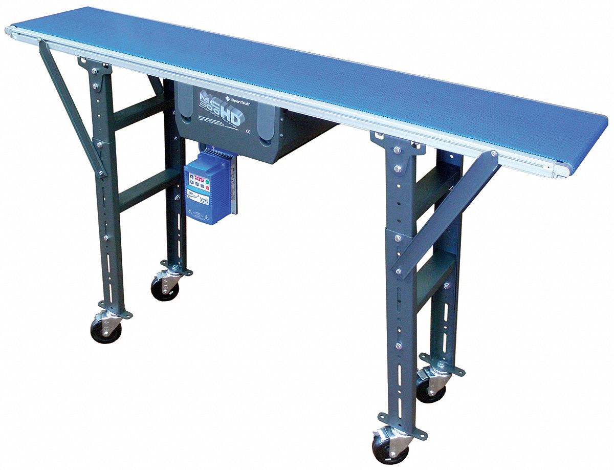 Conveyor, Powered, OAL12Ft, W13.4In