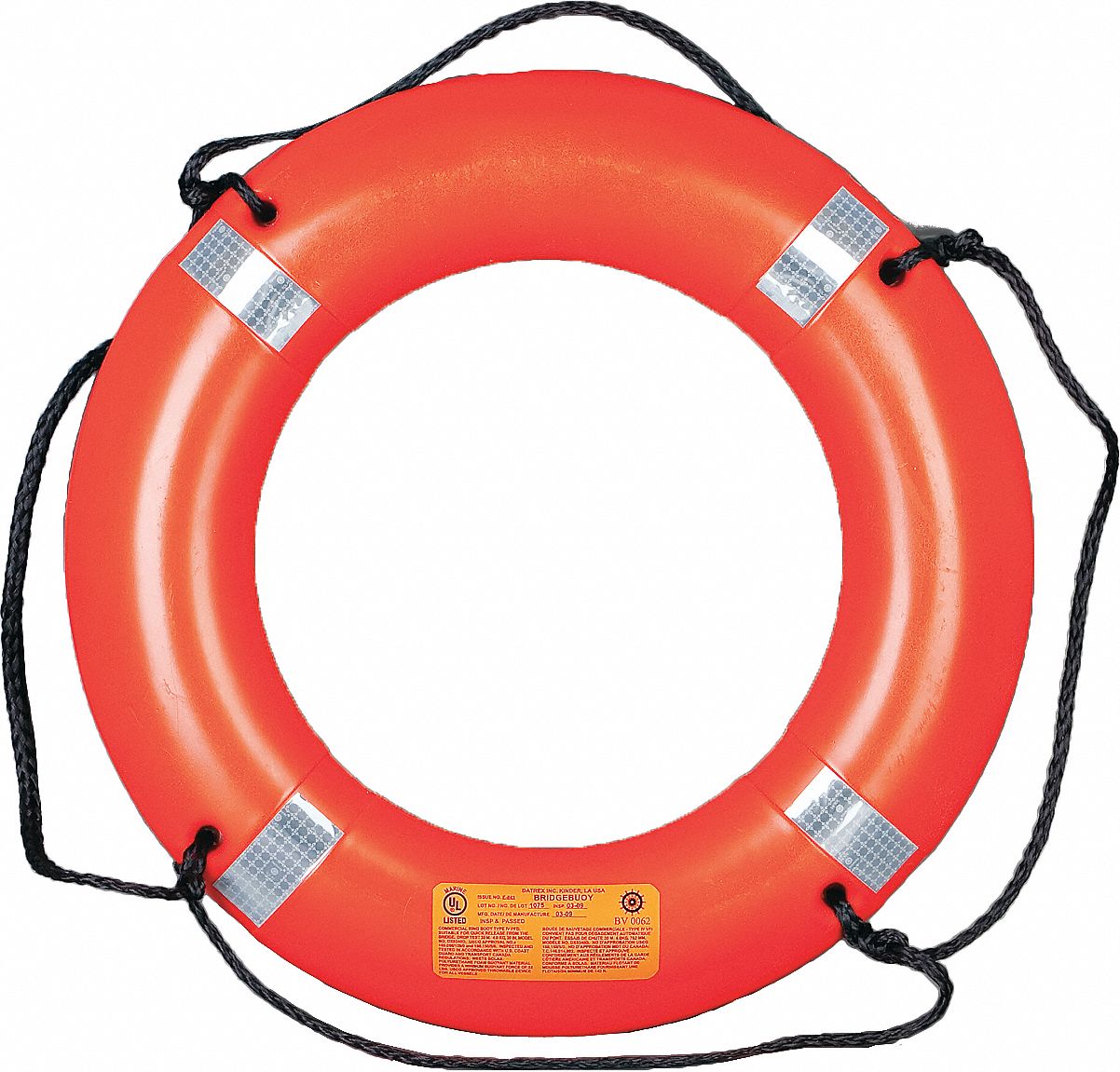 Ring Buoy with Reflective Tape, 30 In