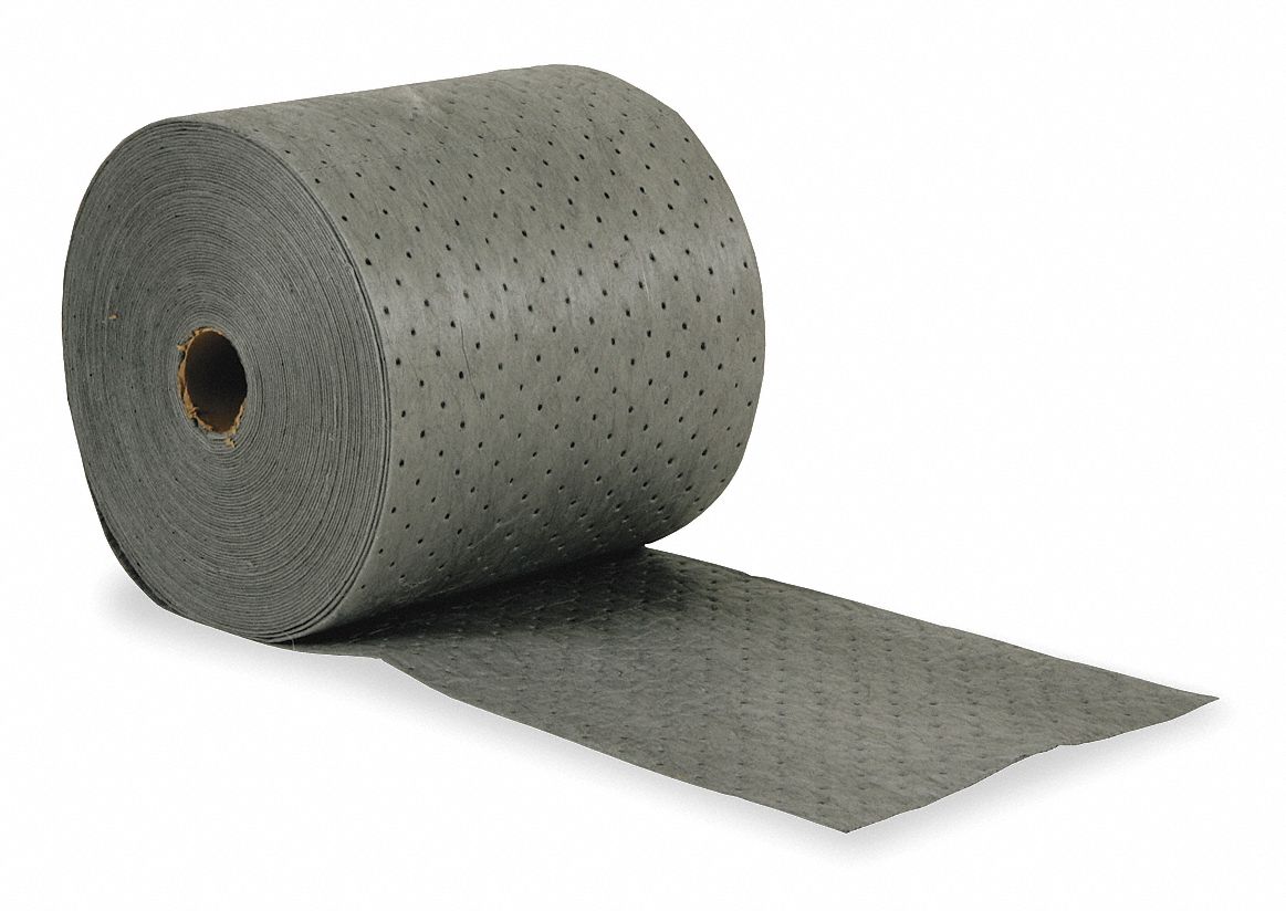 Absorbent Roll, 24 gal., 15 In. W, Gray