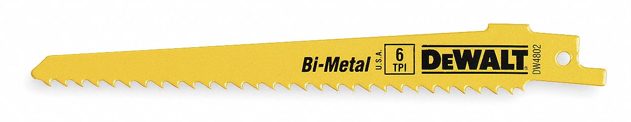 Reciprocating Saw Blade, 3/4 In. W, PK 25