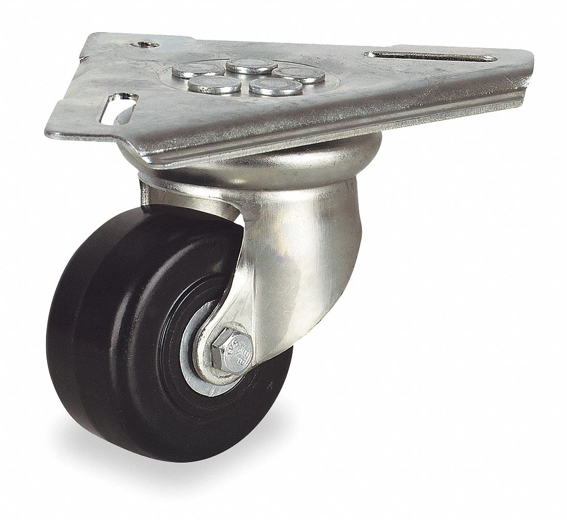 Triangle Top Plate Caster, 4-1/2 In. H