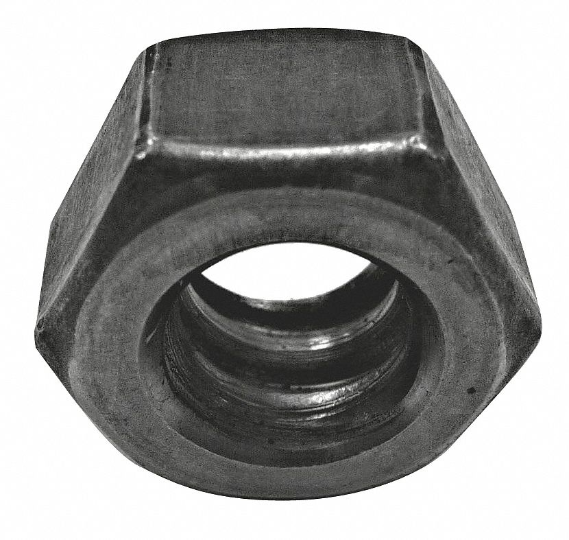 Coil Hex Nut, Full, Steel, 1/2-6, Pk 25