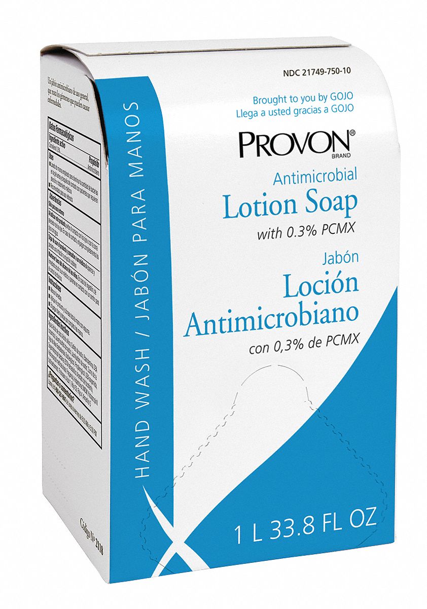 Antimicrobial Soap, Size 1000mL, Amber, PK8