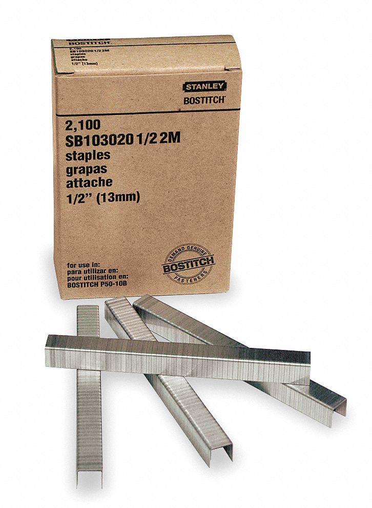 Carton Staples, Stick, 1/2x5/8 L, PK2490