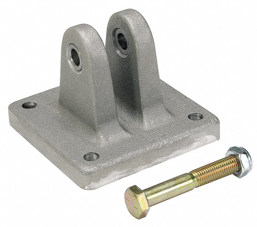 Clevis Bracket, For 1-1/2, 2 In Bore, Alum