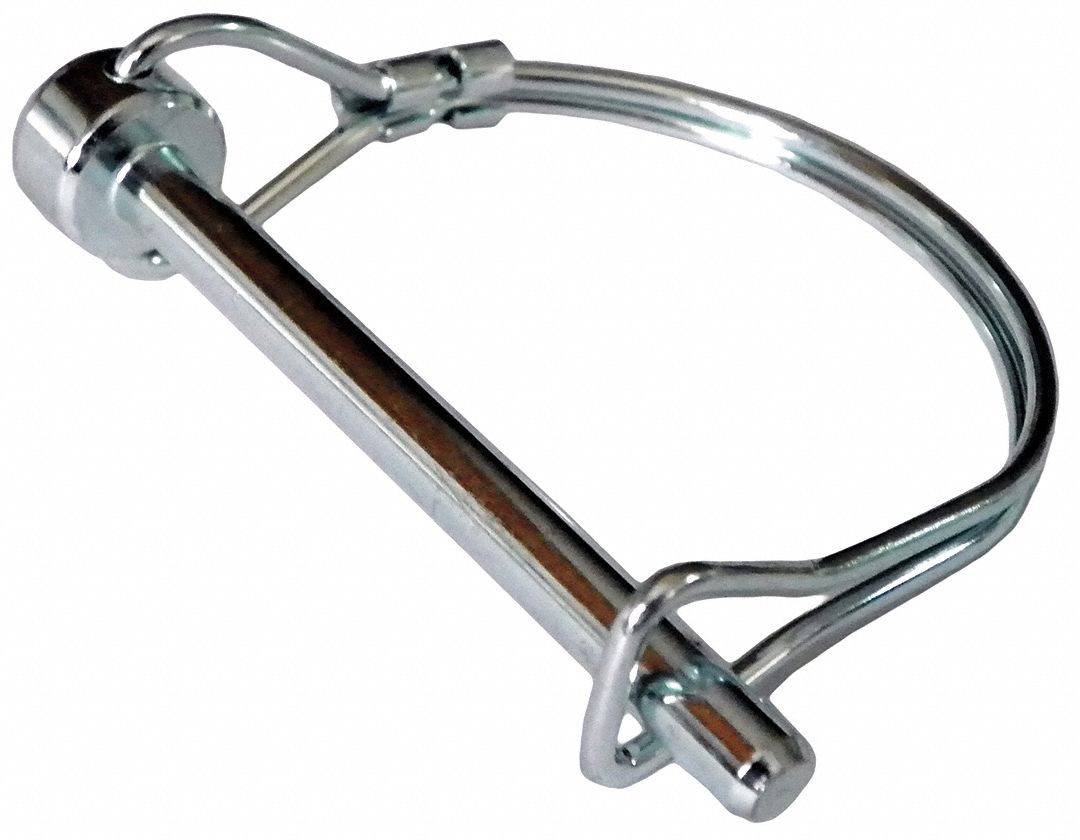 Safety Pin, Snap, Zinc, 1/4x1-3/4 L