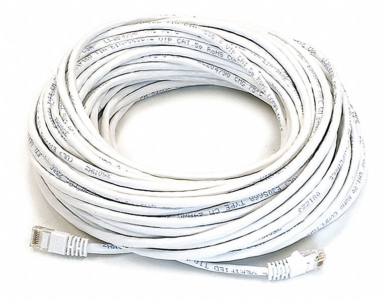 Patch Cord, Cat5e, 75Ft, White