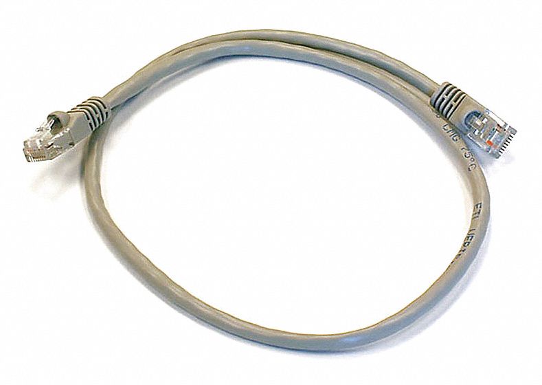 Patch Cord, Cat6, 2Ft, Gray