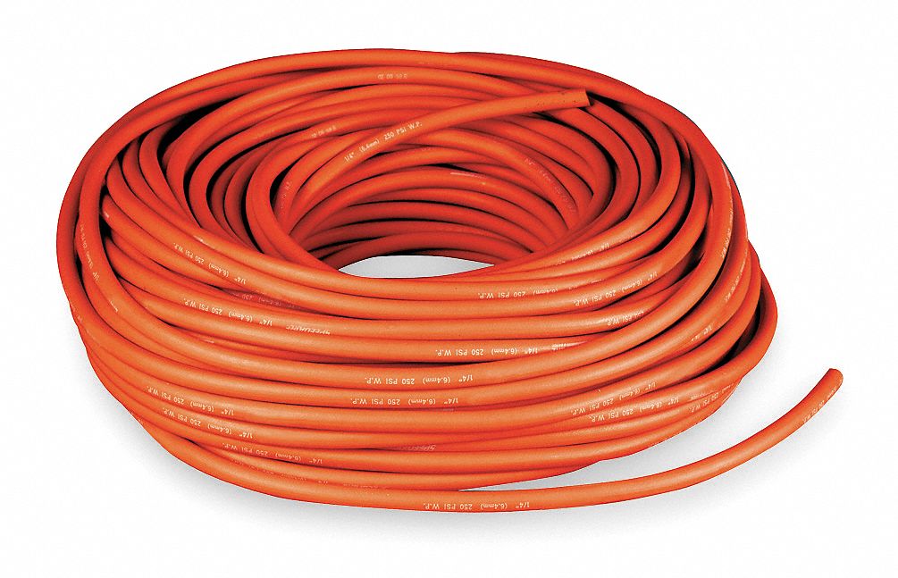 Hose, Air, 1/4 In ID x 250 Ft, Red