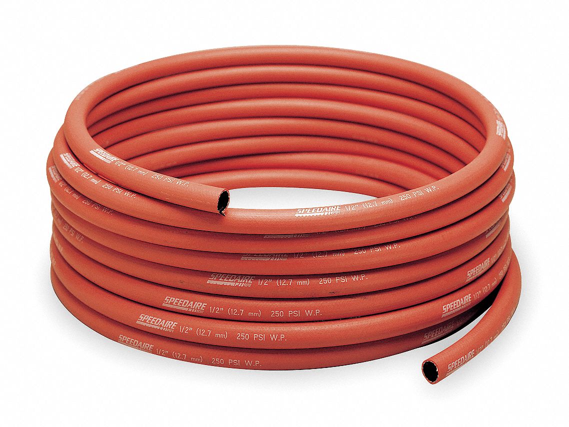 Hose, Air, 1/2 In ID x 250 Ft, Red