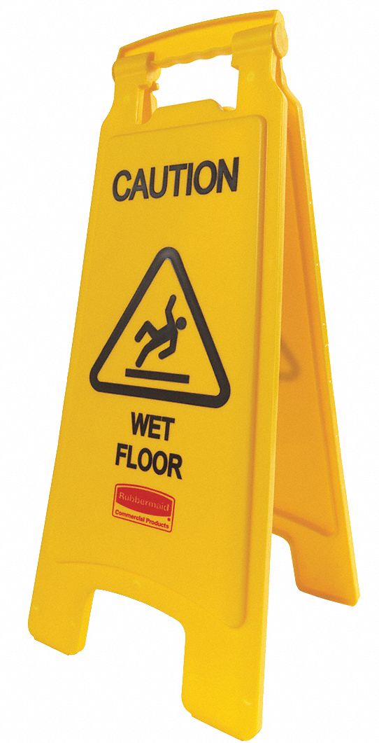 Sign, Floor, Yellow