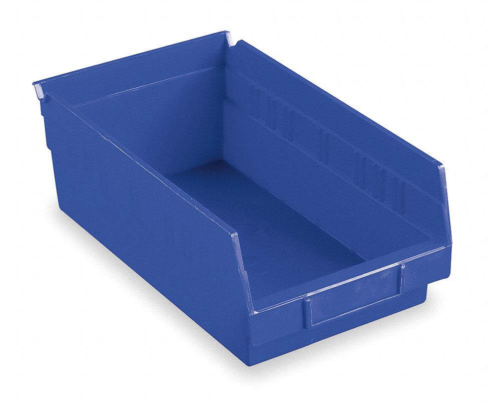 Shelf Bin, 17-7/8 x 11-1/8 x 4, Blue
