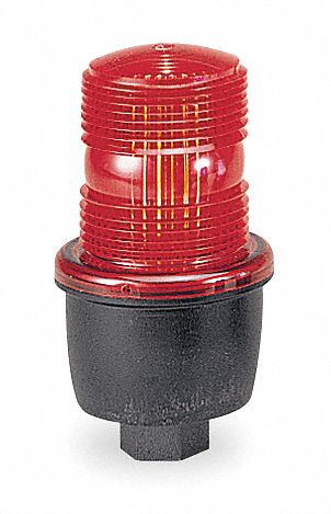 Low Profile Warning Light, Strobe, Red