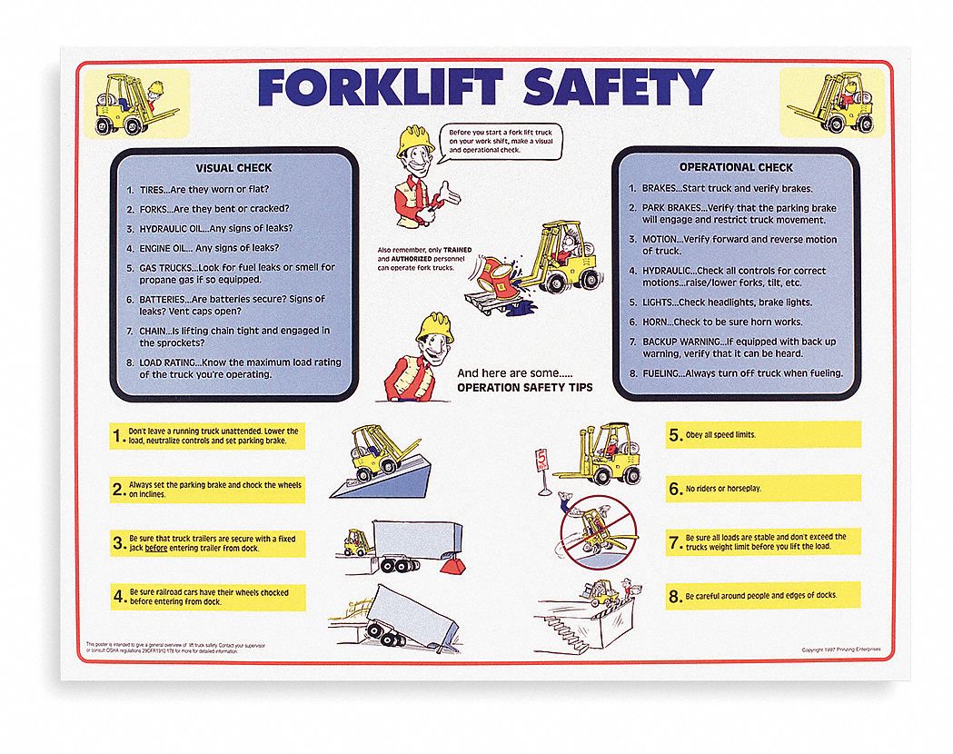 Poster, 18X24, Fork Lift Safety