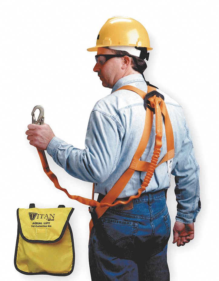 Fall Protection Kit, Univ., 310 lb, 6 ft. L