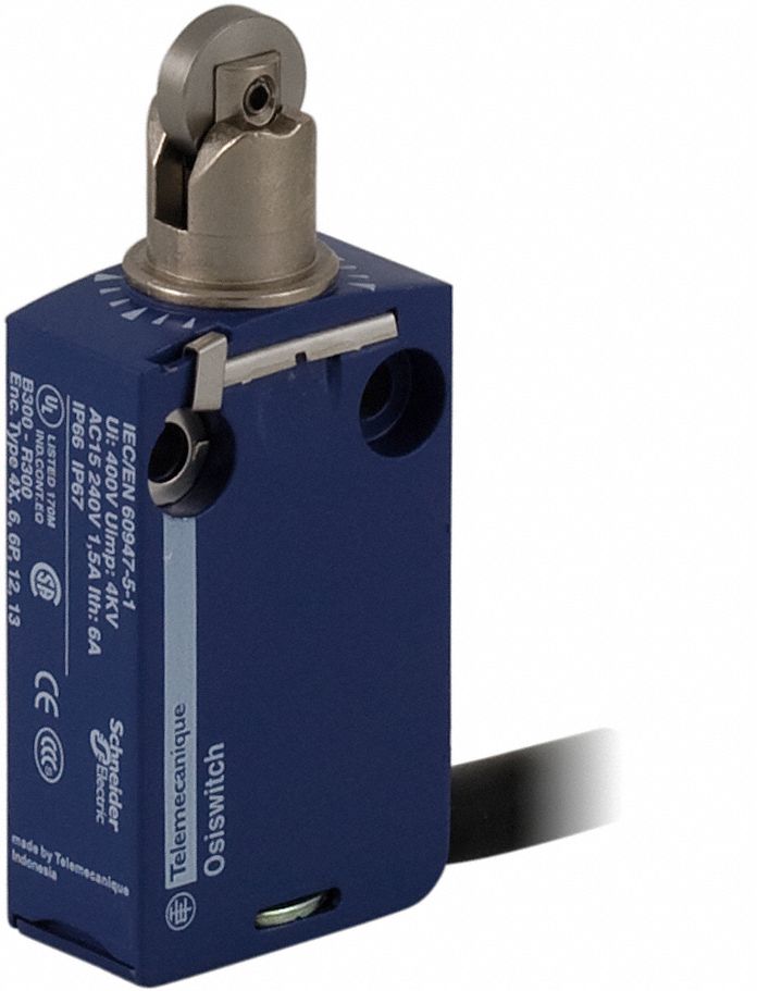 Limit Sw, Stl Roller Plunger, 3.2Ft Cable