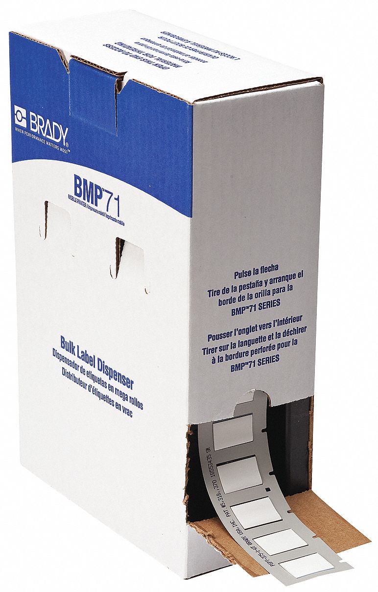 Cartridge Label, 1-1/67 In. L, White