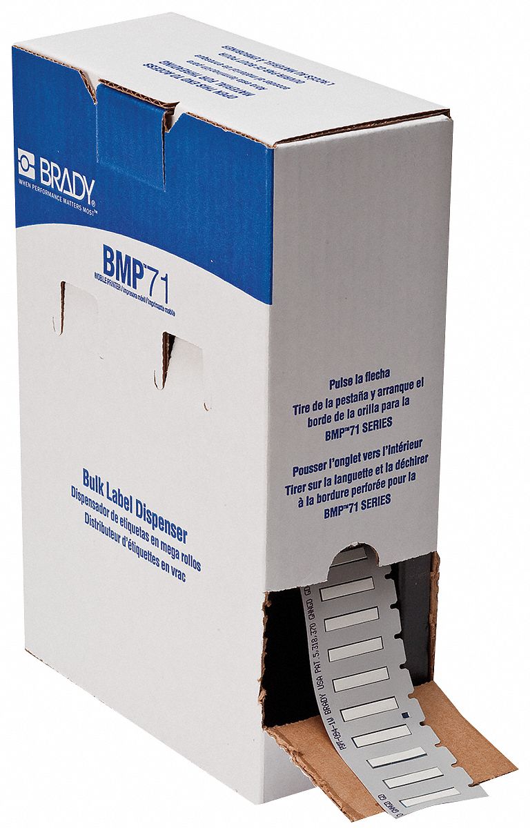 Cartridge Label, 1-1/67 In. L, White
