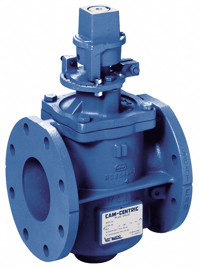 Plug Valve, 2 1/2 In, Nut Operated, CI