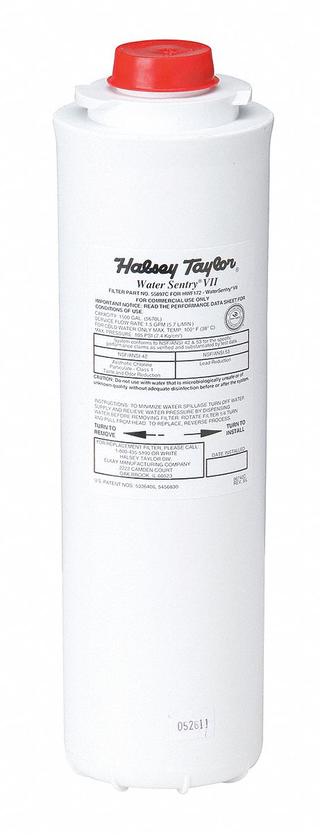 Filter, Replacement, 12 In L, 3 1/4 In OD