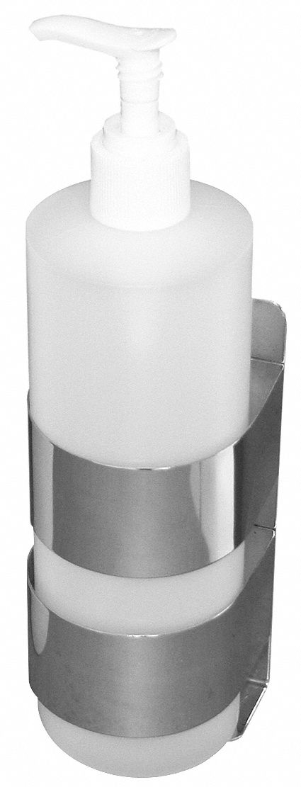 Liquid Soap Dispenser, Manual, 16 oz, SS