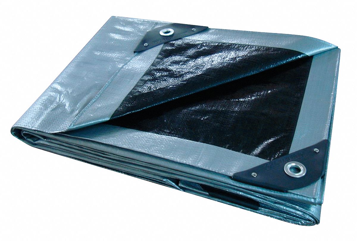 Tarp, Reversible, Polyeth, 8x10Ft