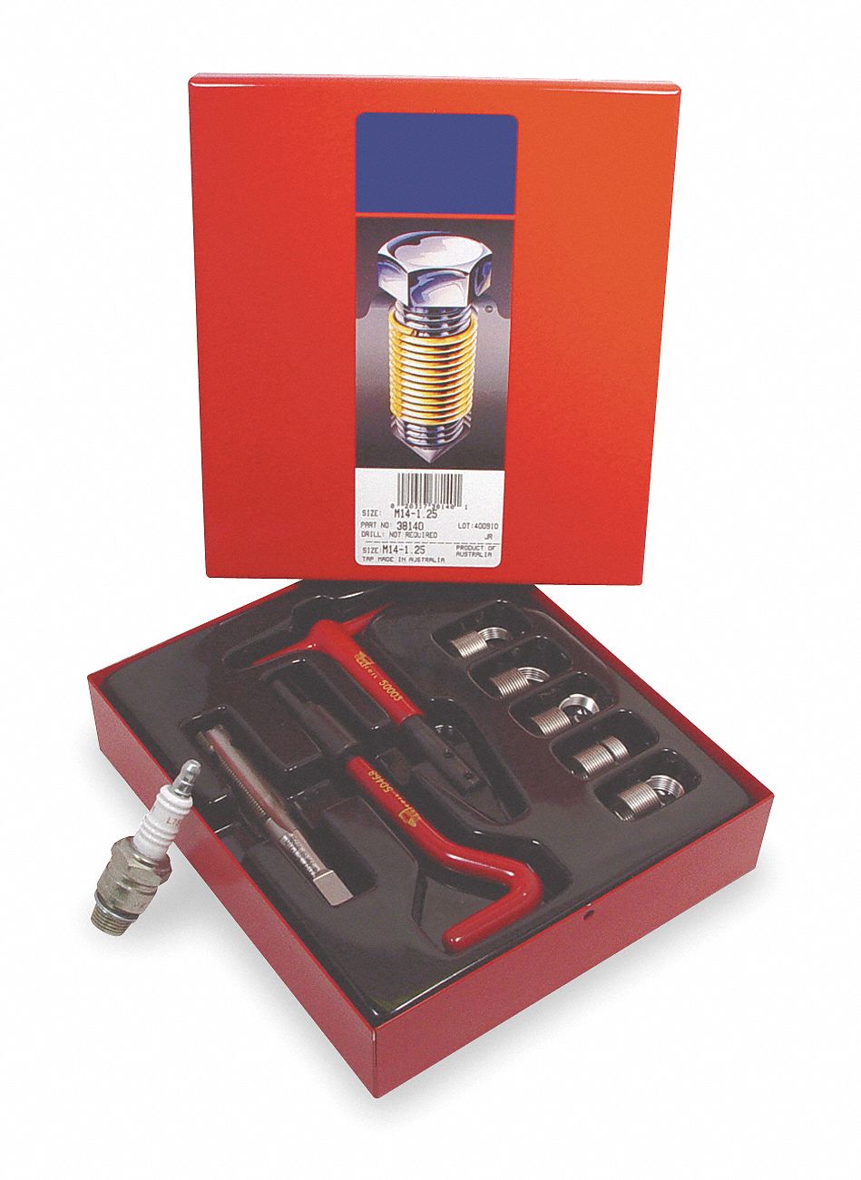 Helical Thread Repair Kit, M14x1.25, 10Pcs