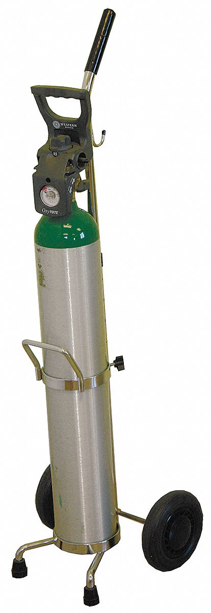 Cylinder Trolley, 38 In. H, 100 lb.