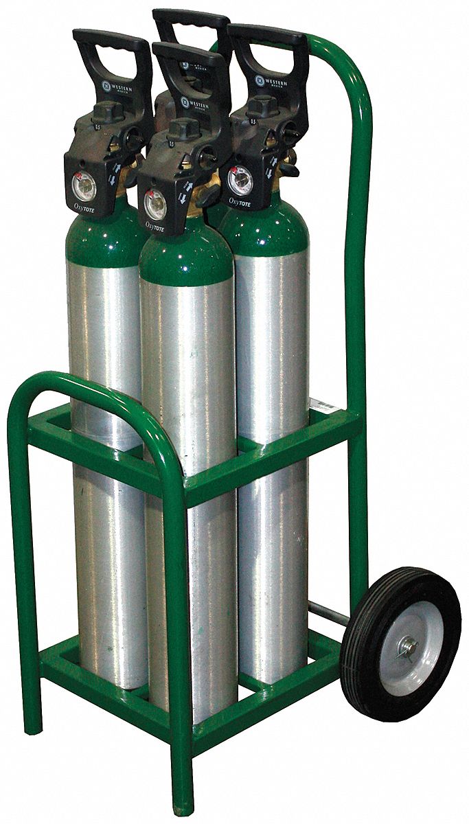 Cylinder Trolley, 250 lb., 35 In. H