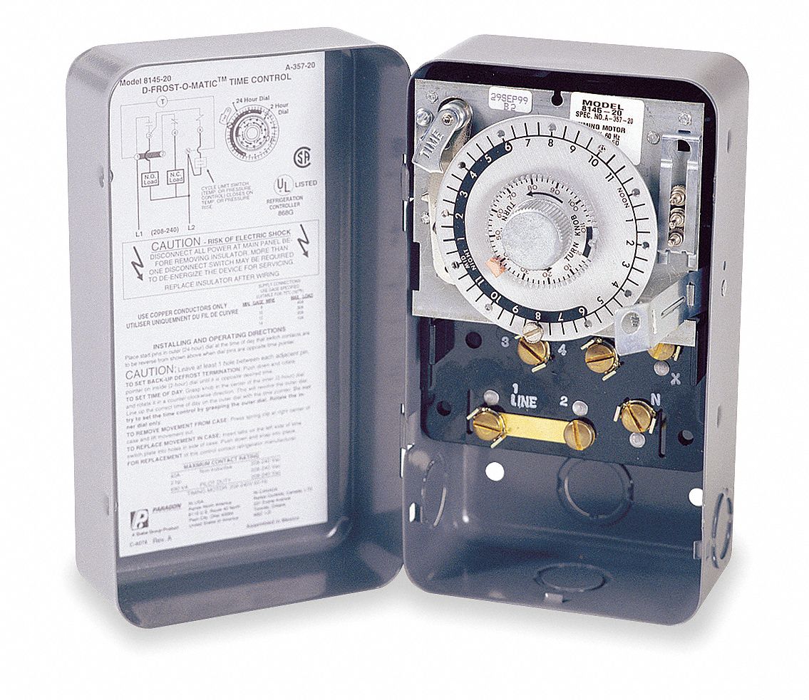 Defrost Timer, 208/240V, SPDT Switch