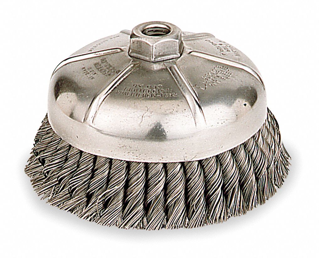 Knot Cup Brush, 6 Dia, 5/8-11