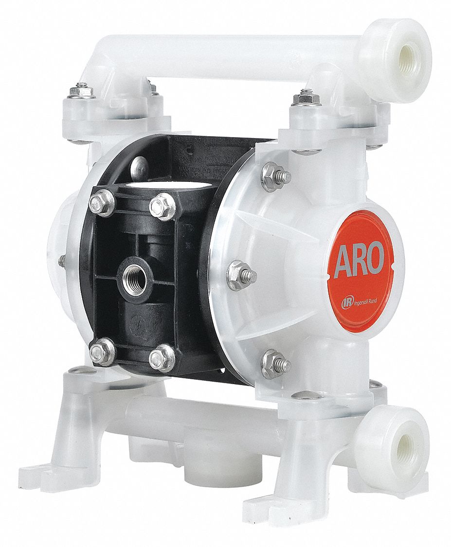 Diaphragm Pump, Nonmetallic, 3/8 In