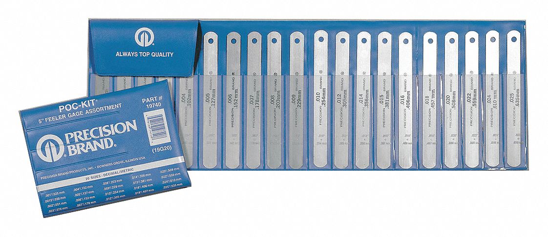 Feeler Gage Set, 20 PC