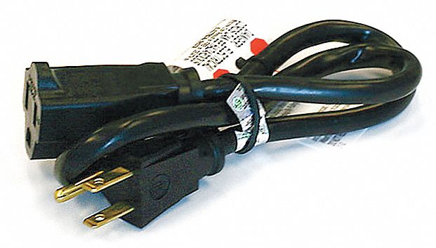 Power Cord, Ext, 16/3, 2Ft, 5-15P to 5-15R