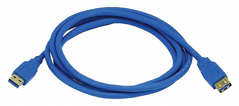 USB 3.0 Extension Cable, 6 ft.L, Blue