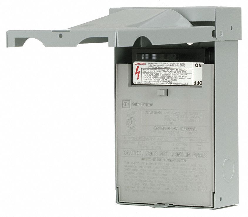 Switch, Disconnect, 60A, Non-Metal, Fused