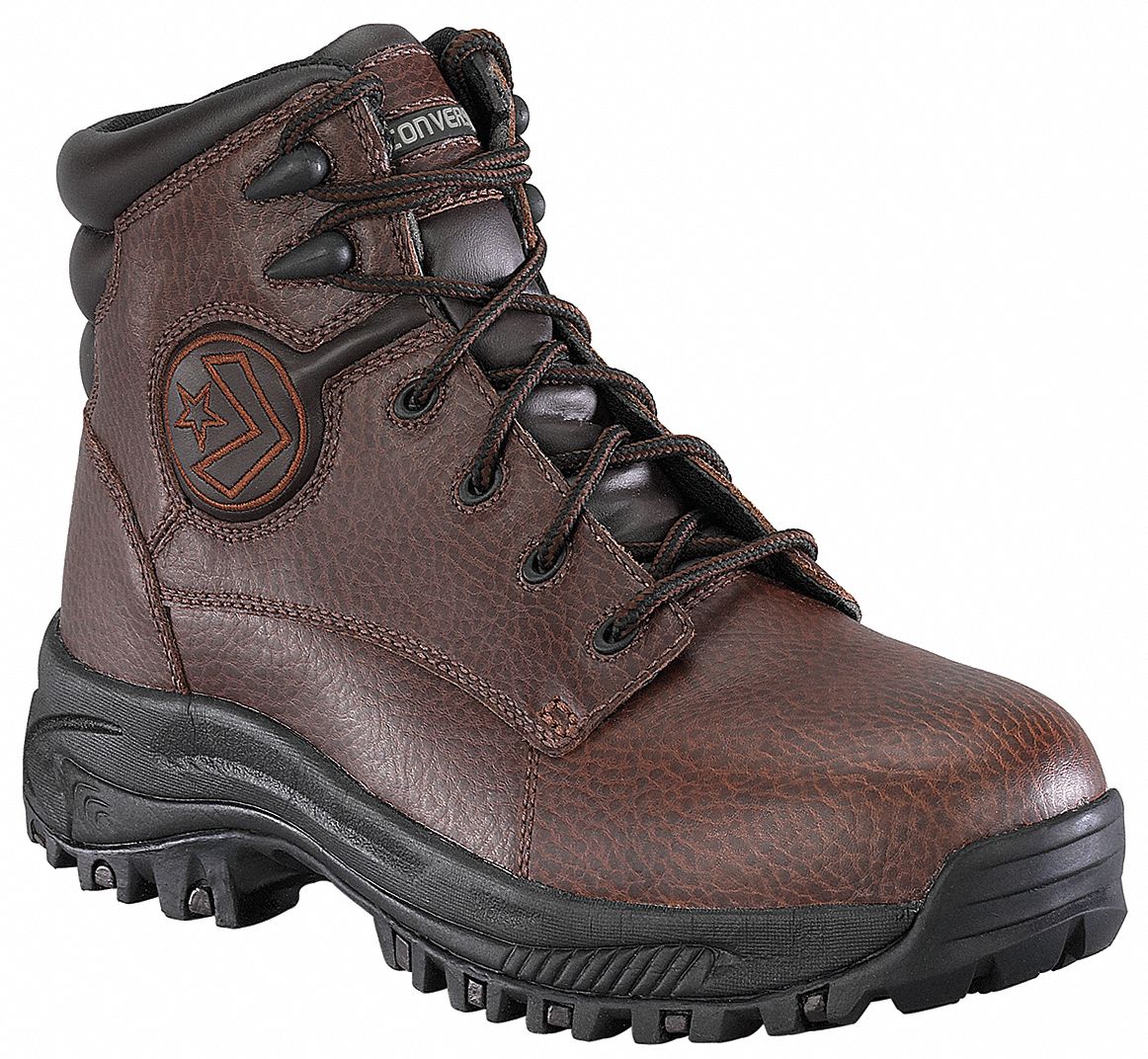 Athletic Work Boots, Stl, Mn, 10W, Brn, 1PR