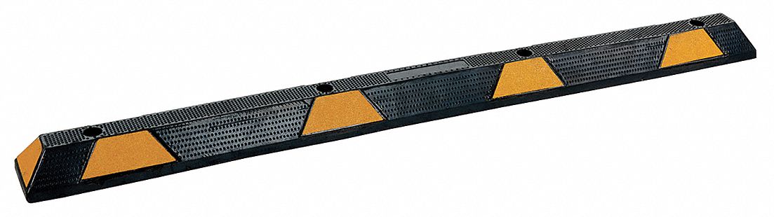 Parking Curb, 6x3-1/4x70In, Black