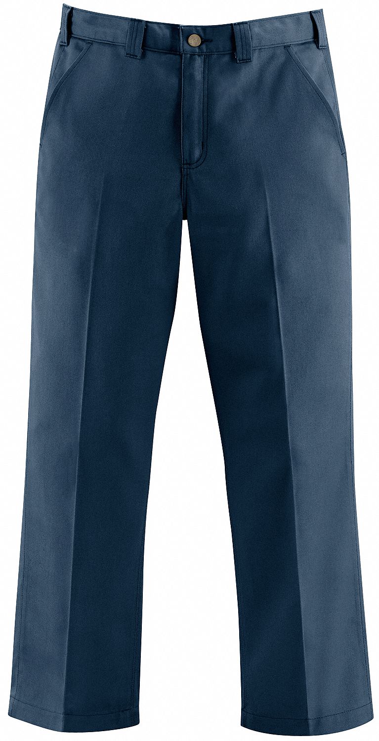 Work Pants, Navy, Size 34x30 In