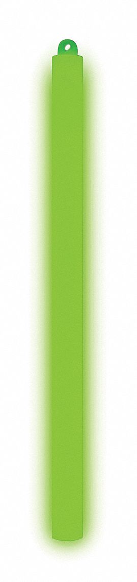 Lightstick, Green, 12 hr., 12 In. L, 4 yr.