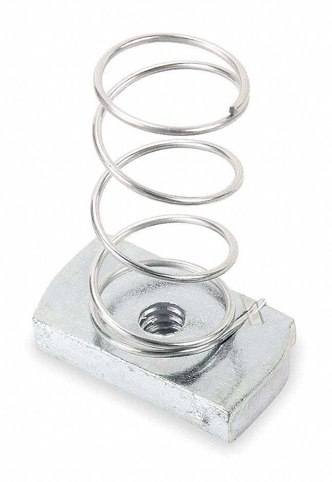 Channel Spring Nut, 1/2 In, SS, PK25