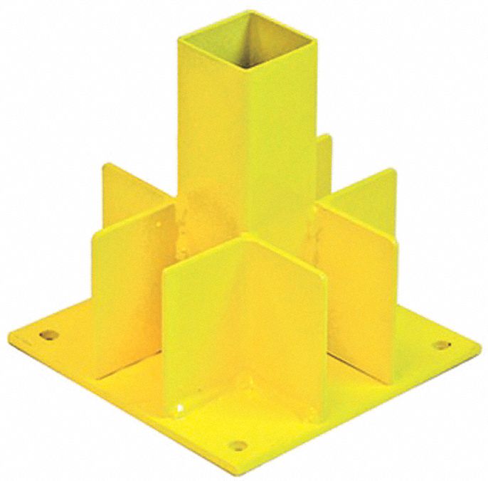 Guardrail Post Stair Mount, 6 In. W