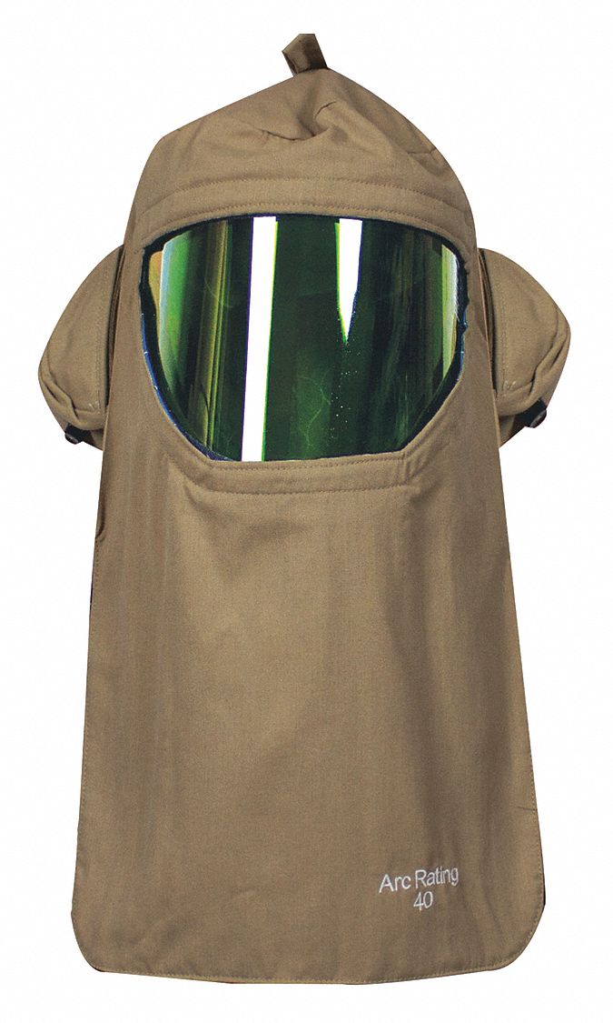 FR Ventilated Hood, Univ, 14 In L, Kha, HRC4