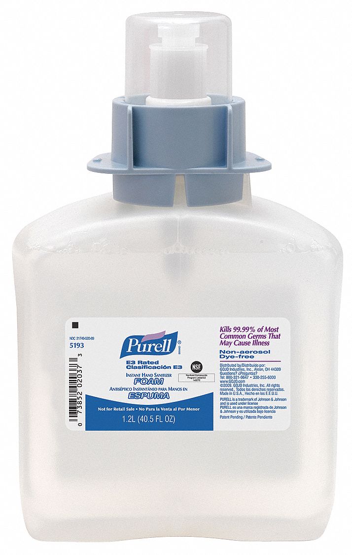 Hand Sanitizer Refill, Size 1200mL, PK 3