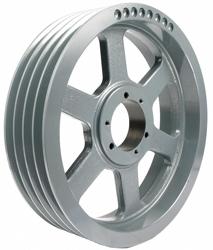 V-Belt Pulley, QD, 30.4 In OD, 4 Groove