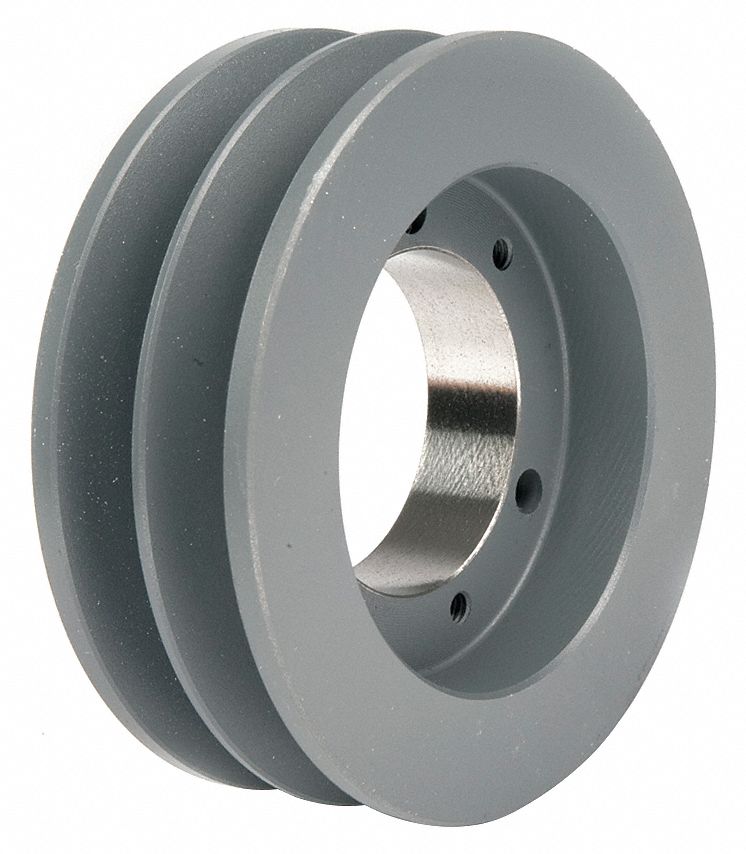 V-Belt Pulley, QD, 3.35 In OD, 2 Groove