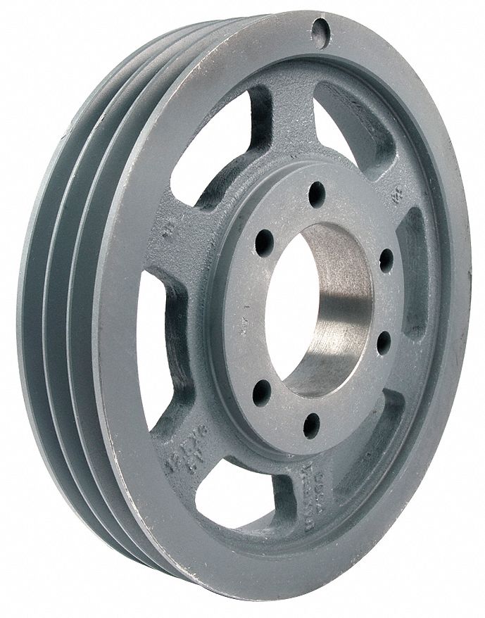 V-Belt Pulley, QD, 18.7 In OD, 3 Groove