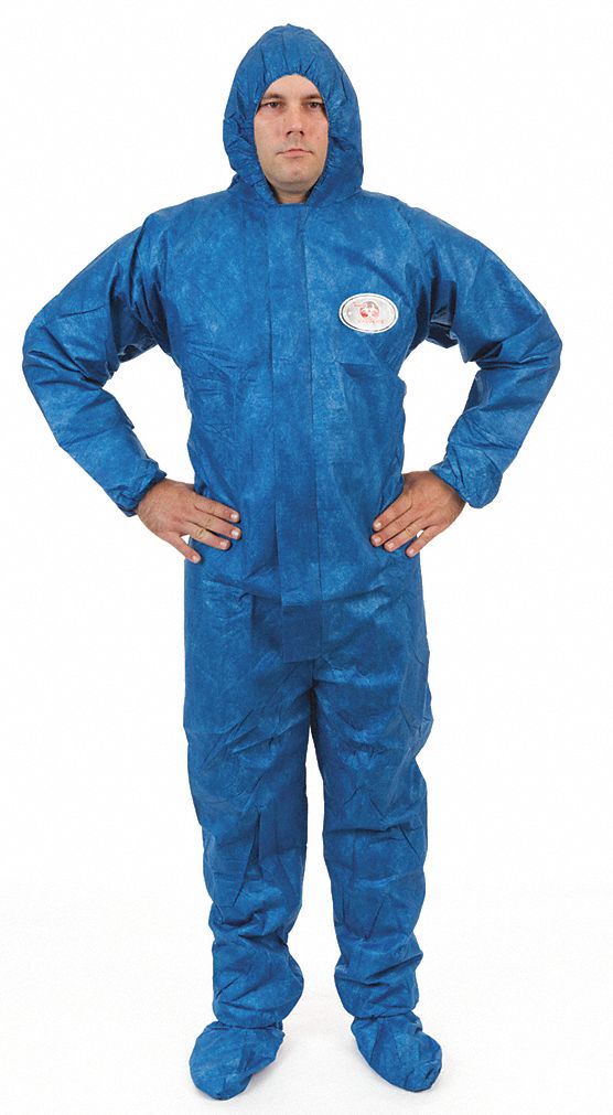 Hooded Viroguard(R), Blue, Boots, XL, PK 25