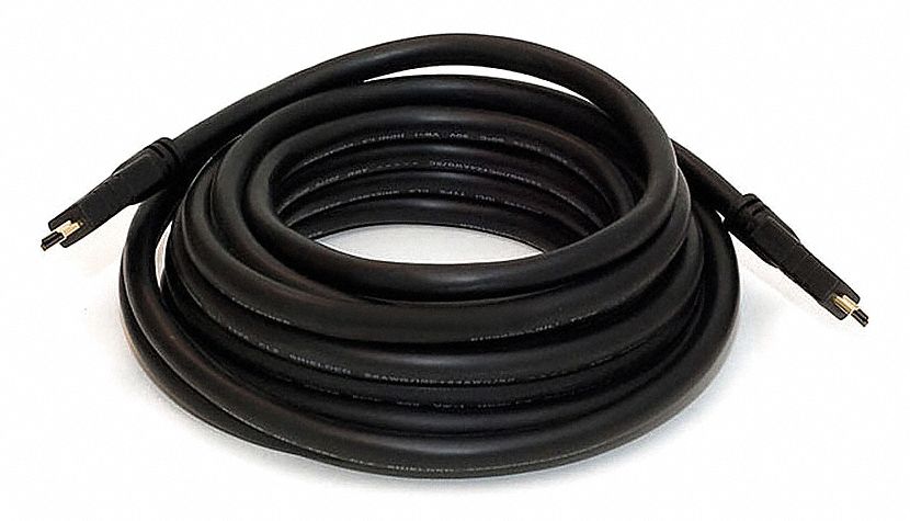HDMI Cable, High Speed, Black, 25ft., 22AWG