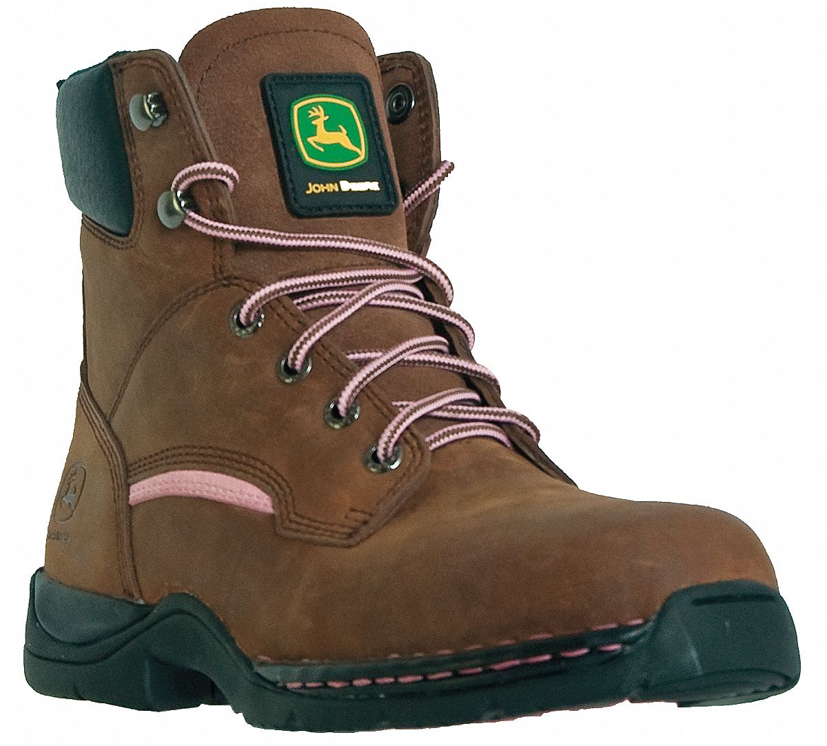 Work Boots, Stl, Wmn, 9, Brn, 1PR